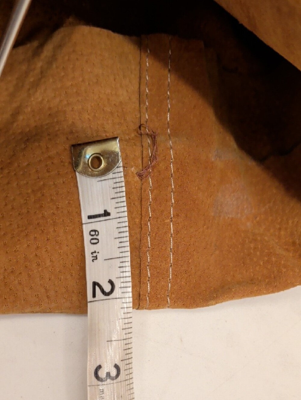 Vintage Suede Leather Long Vest and Pants 60s 70s Mod Groovy Hippie Women's SeeM - Picture 10 of 16